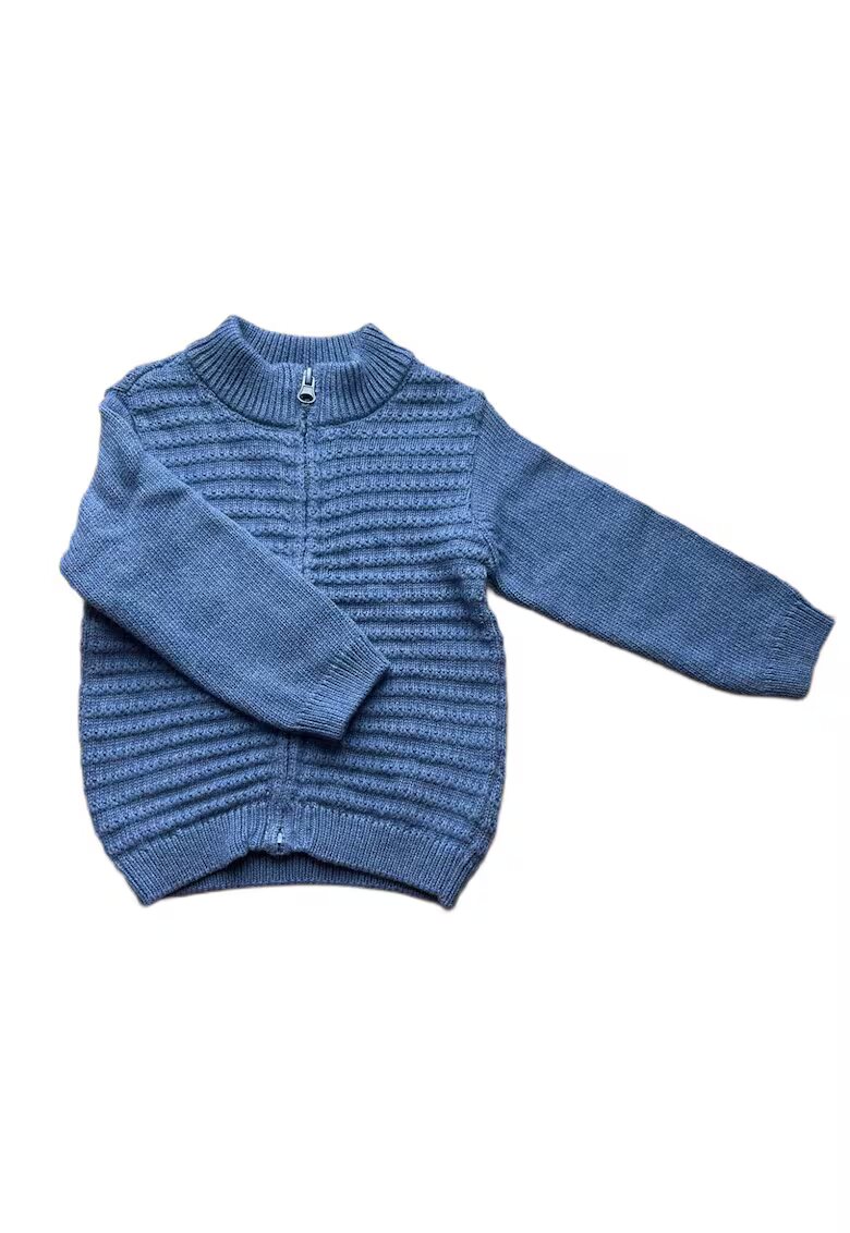 Chicco Pulover copii cardigan albastru - 100% bumbac - fermoar - stil elegant -