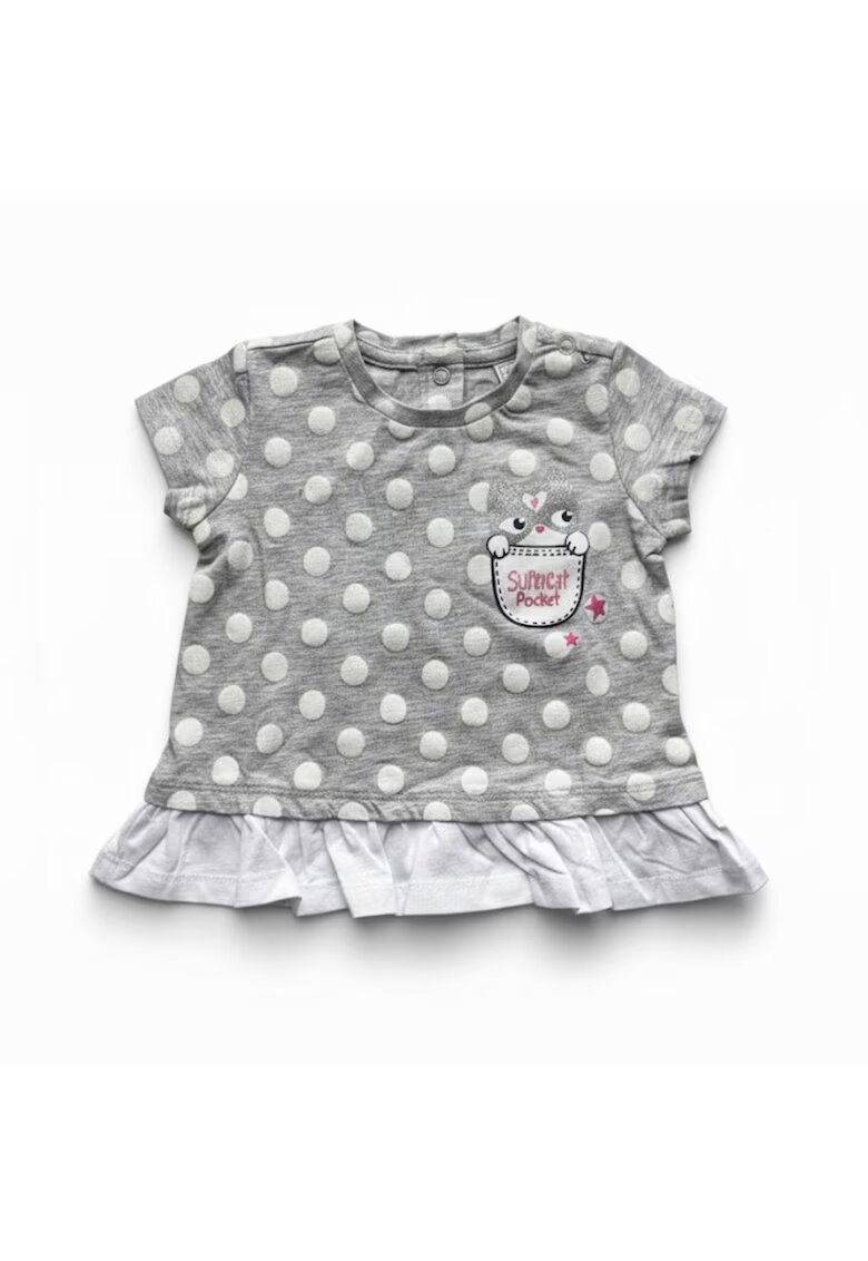 Chicco Tunica de fetite din bumbac cu maneca scurta 74