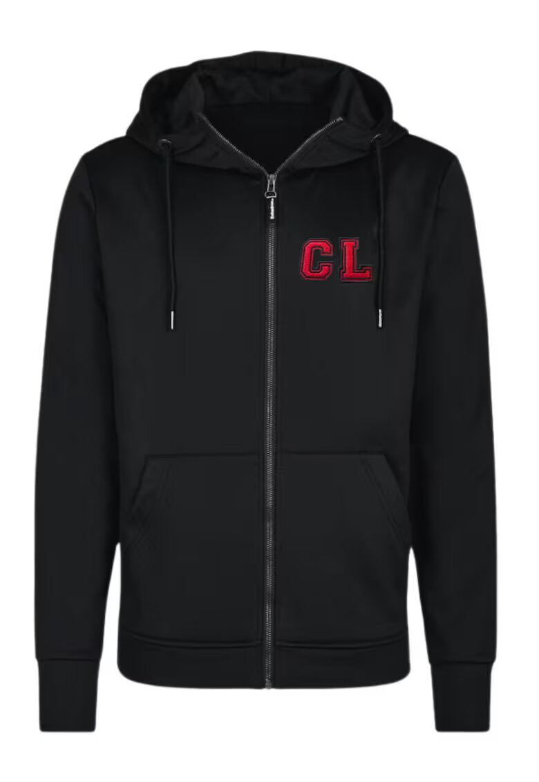 Christian Lacroix Hanorac CXL - negru - bumbac/poliester - cu fermoar - gluga integrata