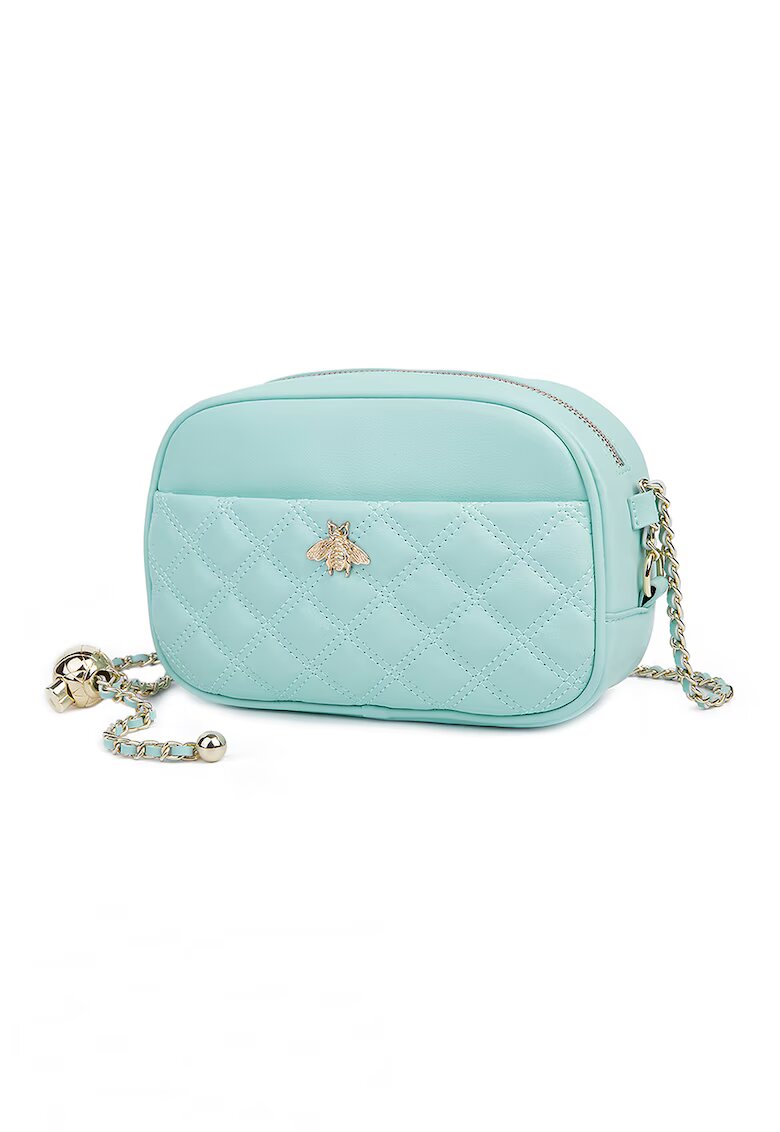 Ciel Geanta crossbody din piele cu aspect matlasat Vance - Verde deschis