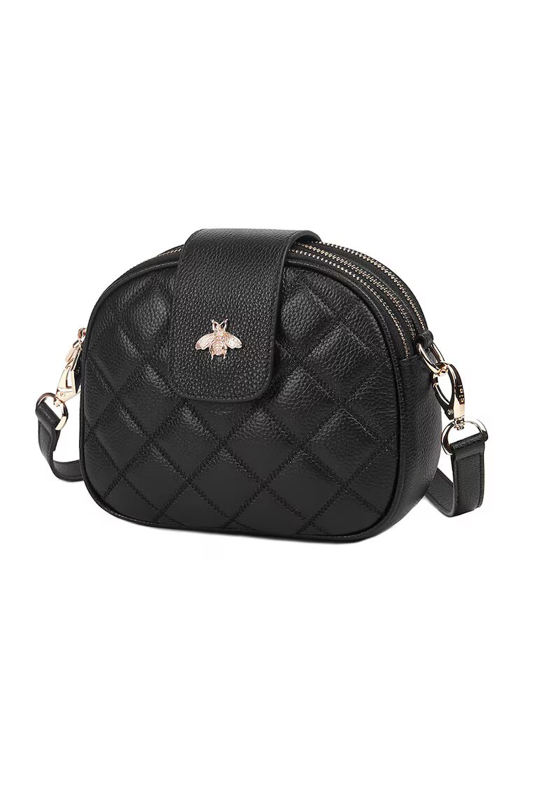 Ciel Geanta crossbody mica din piele Combe - Negru