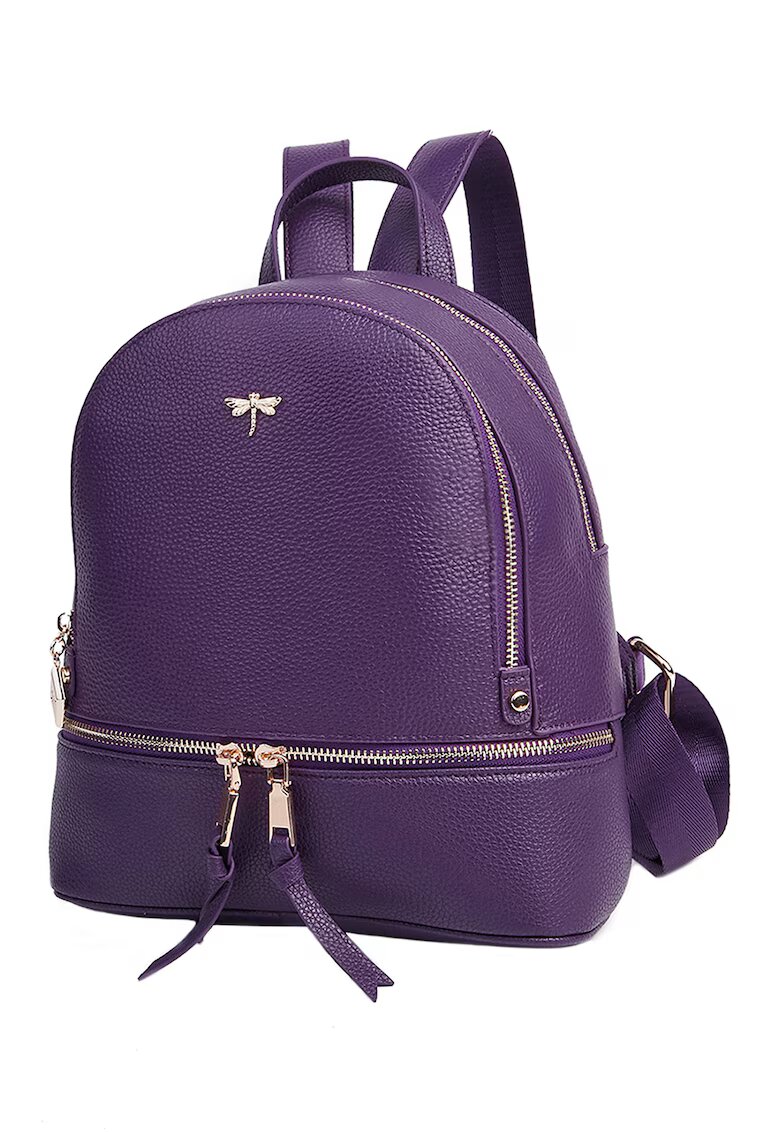 Ciel Rucsac de piele cu aspect texturat Terry - Violet