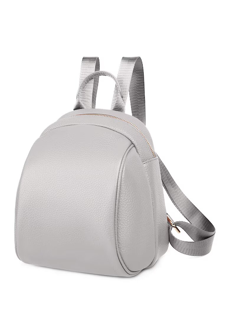 Ciel Rucsac de piele cu fermoar Nimue - Gri deschis