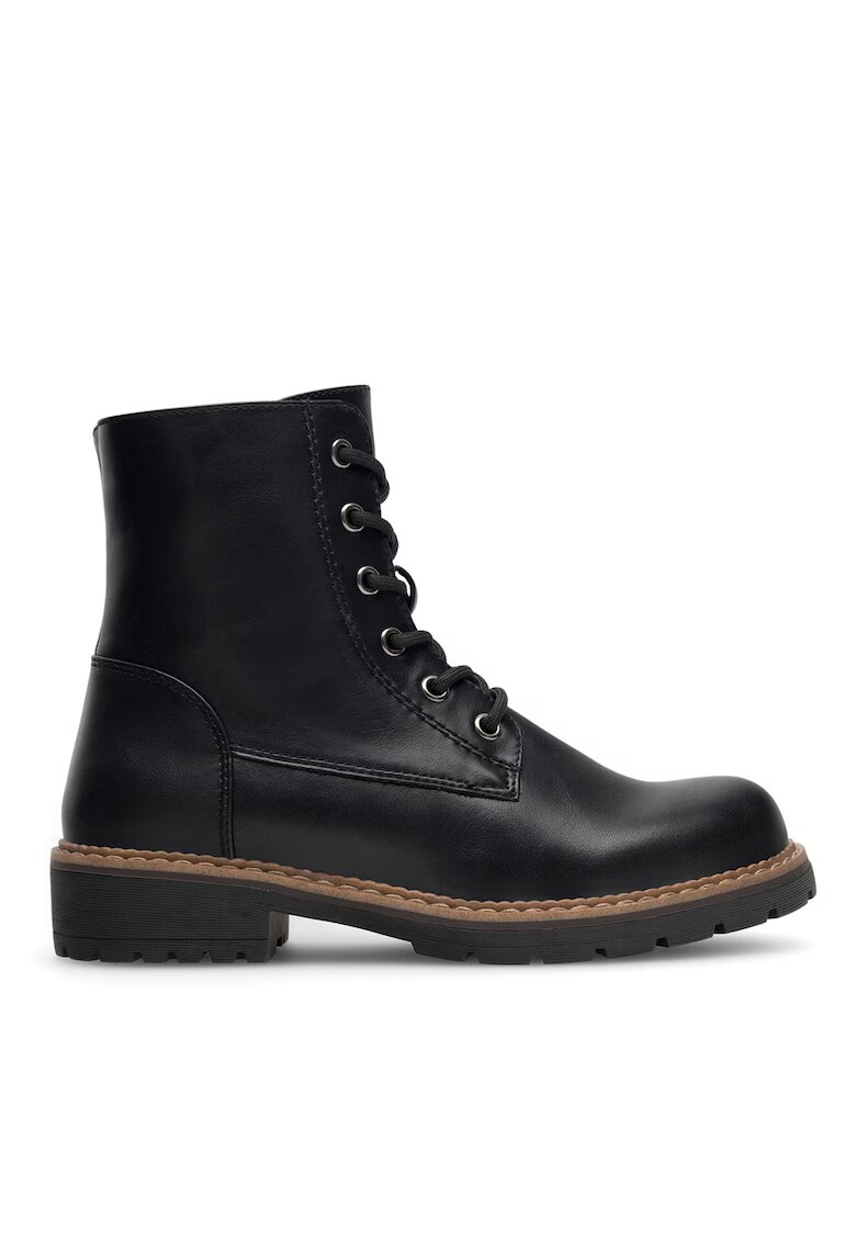 Clara Barson Ghete dama piele ecologica - negru - model scurt