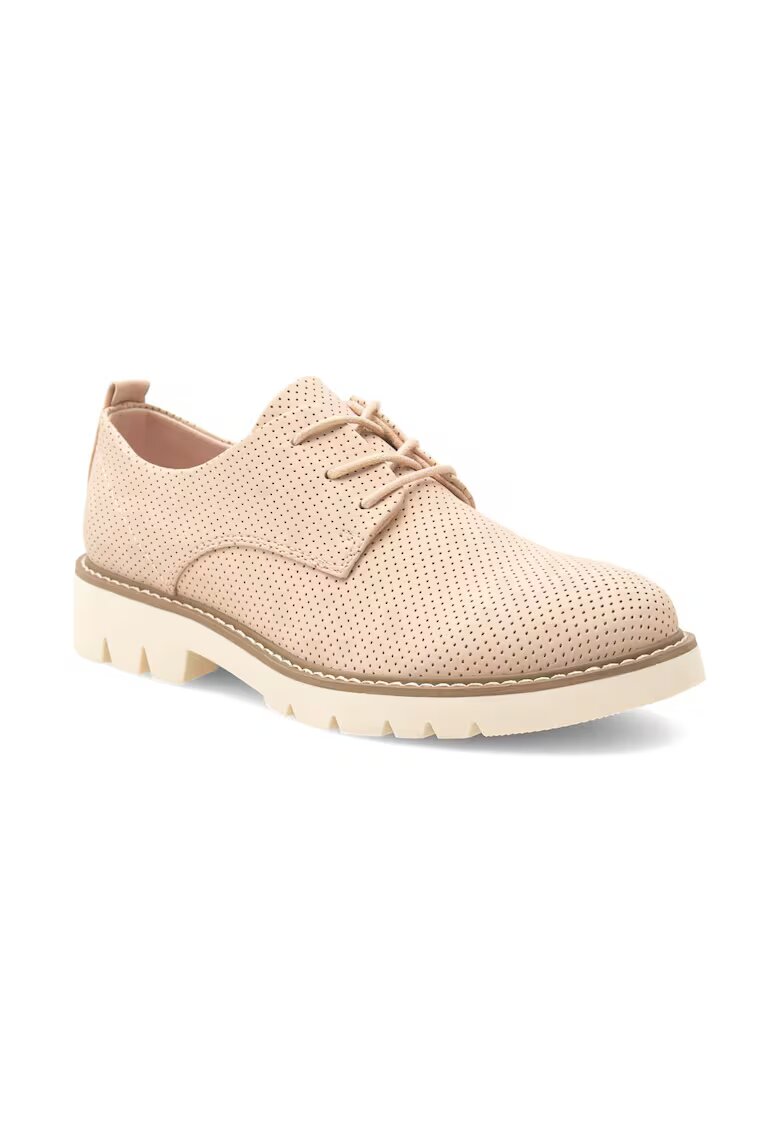 Clara Barson Pantofi oxford dama - 302148 - Piele ecologica - Roz
