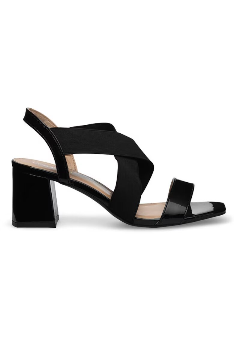 Clara Barson Sandale dama Textil Negru - Negru