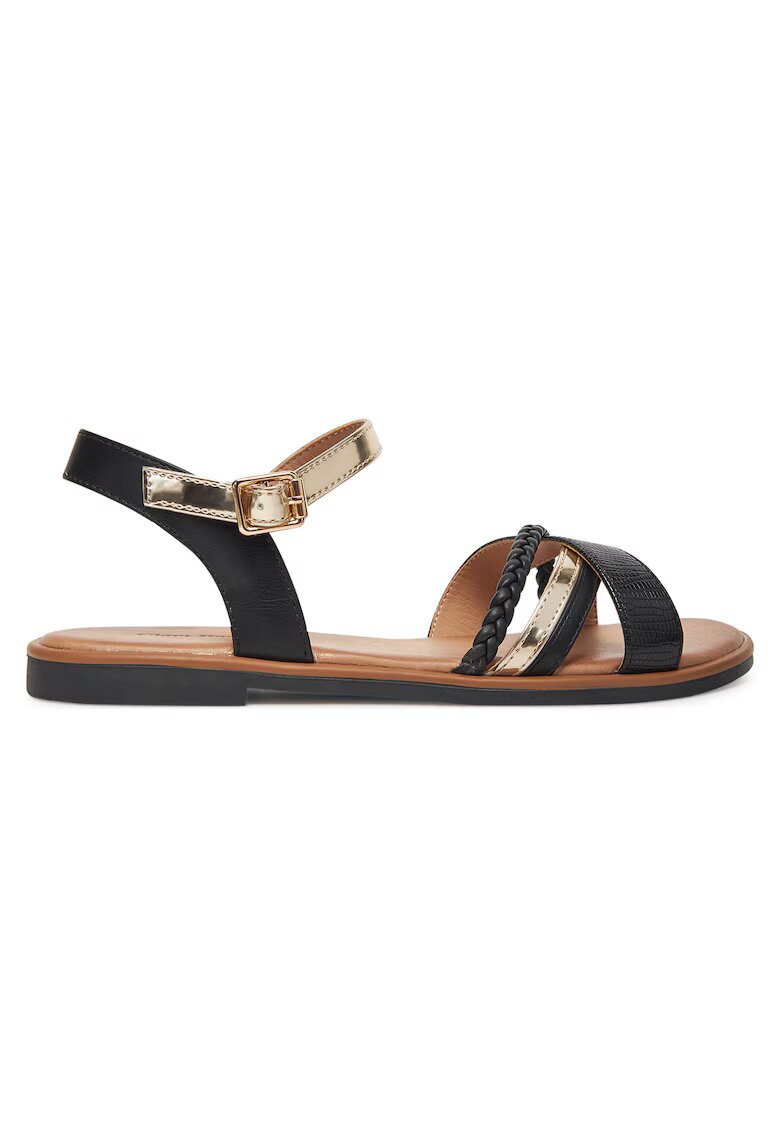Clara Barson Sandale dama WFA3897-12 - negru/auriu