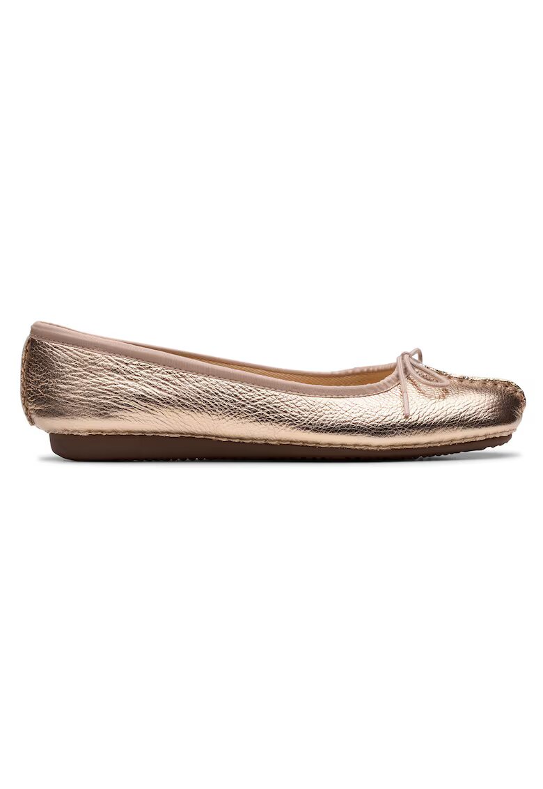 Clarks Balerini 26181353 - Piele naturala - Auriu - Auriu