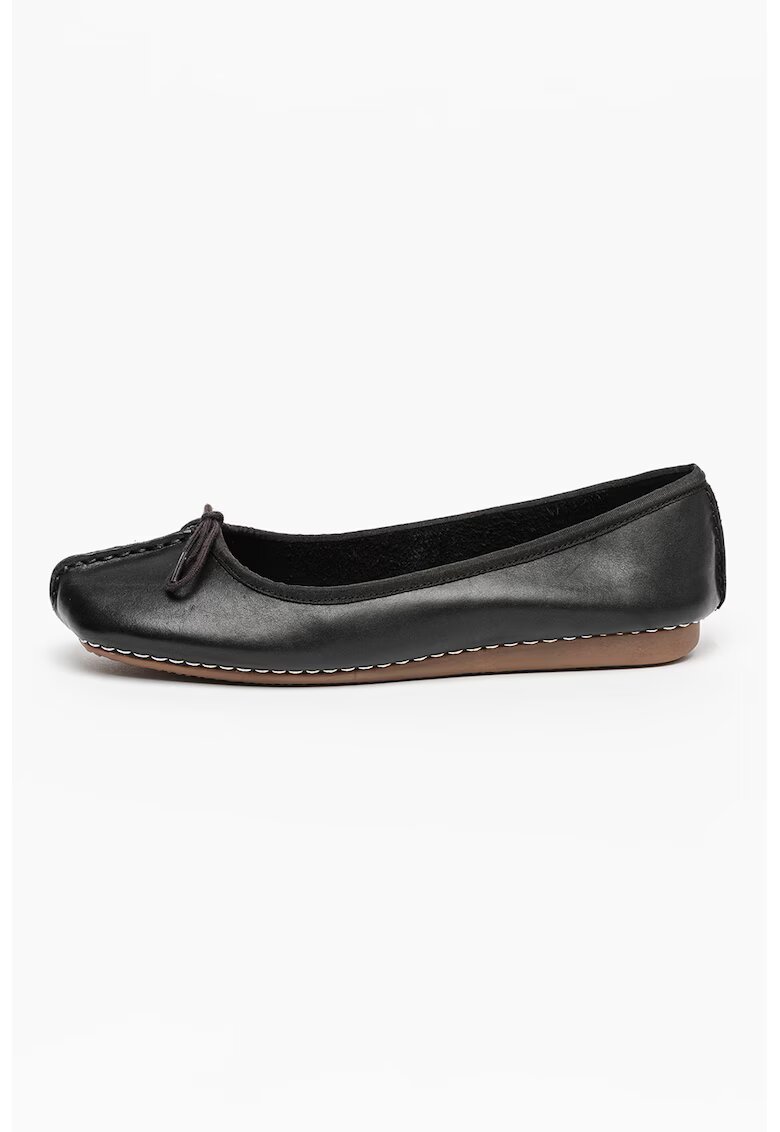 Clarks Balerini cu detaliu cu funda Freckle Ice - Negru