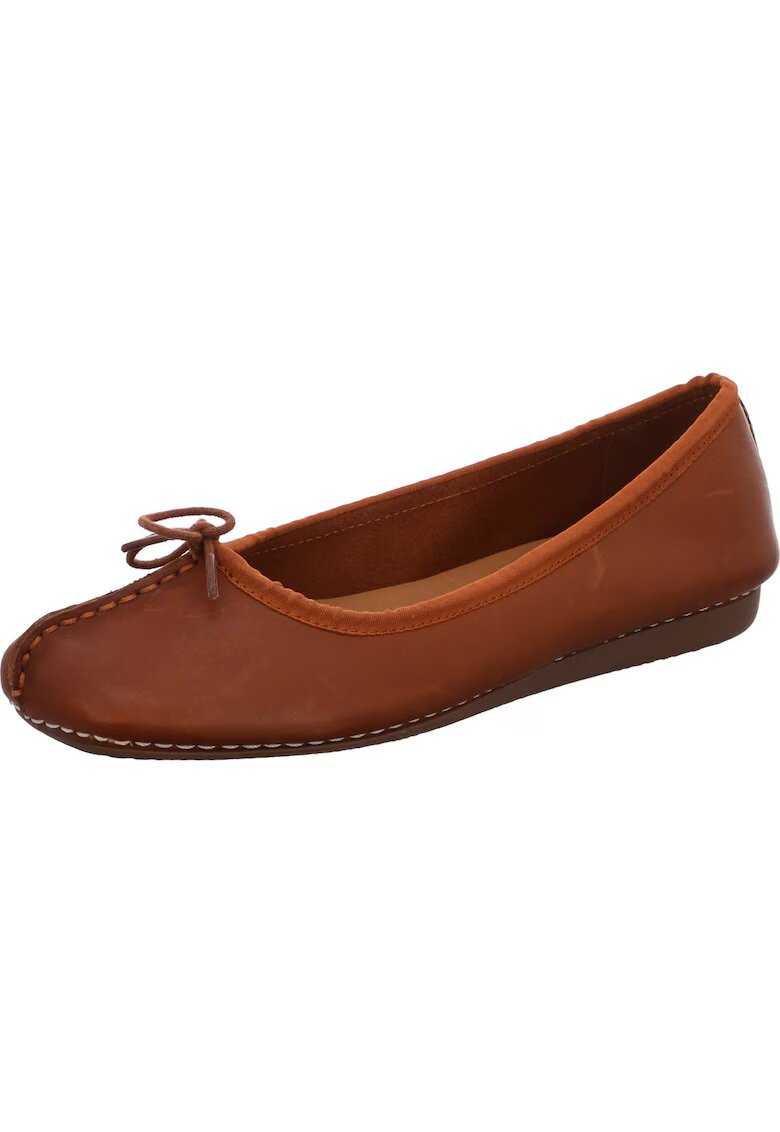 Clarks Balerini FRECKLE ICE - Piele/ Cauciuc - Maro