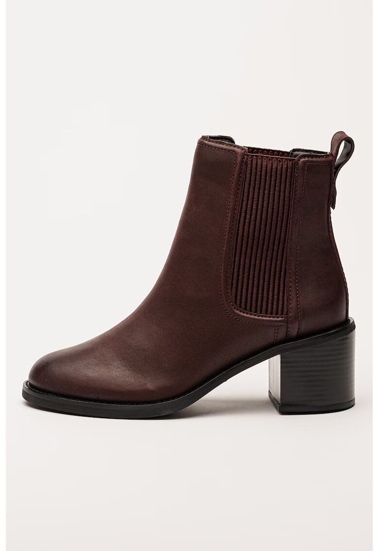 Clarks Botine Chelsea de piele Chamberly - Caramel