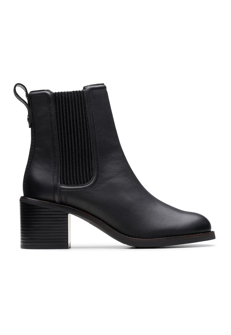Clarks Botine Chelsea de piele Chamberly - Negru
