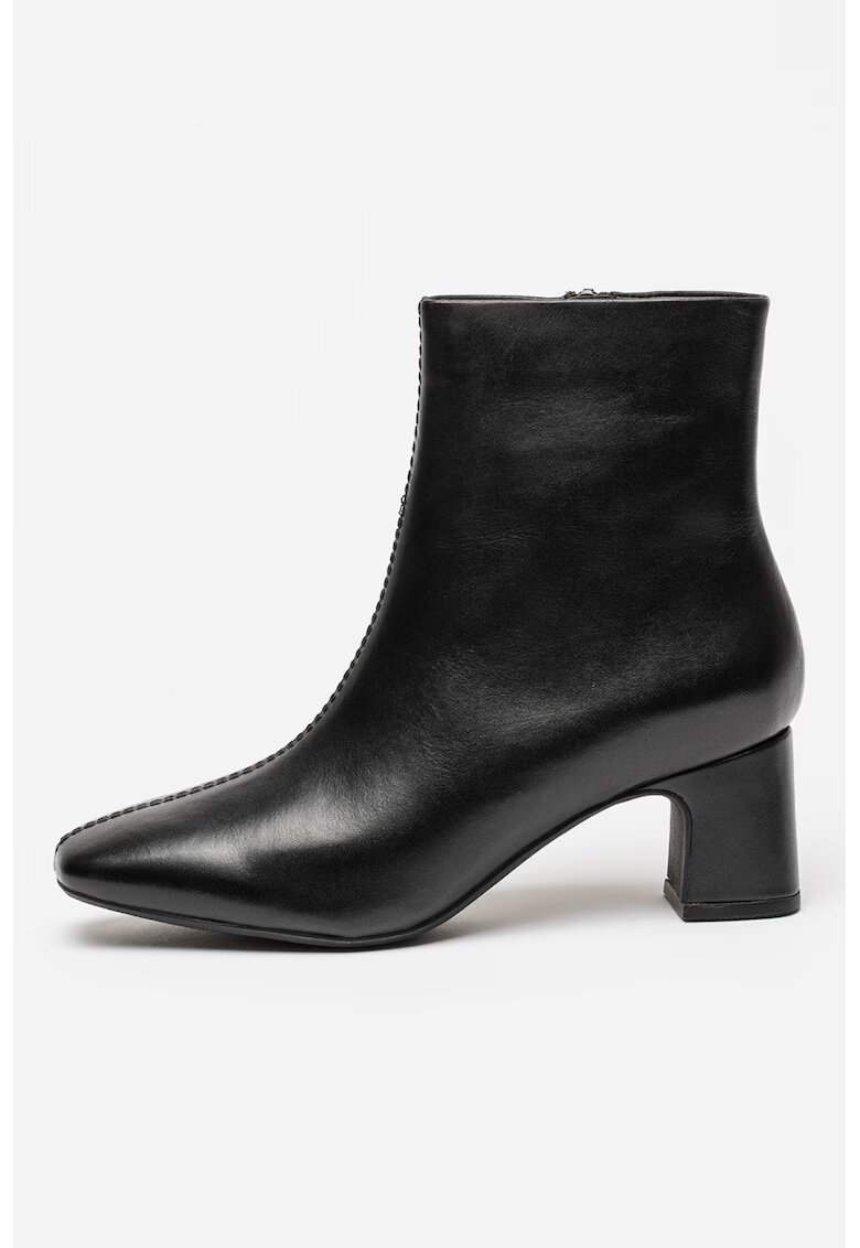 Clarks Botine de piele intoarsa Fernie - Negru