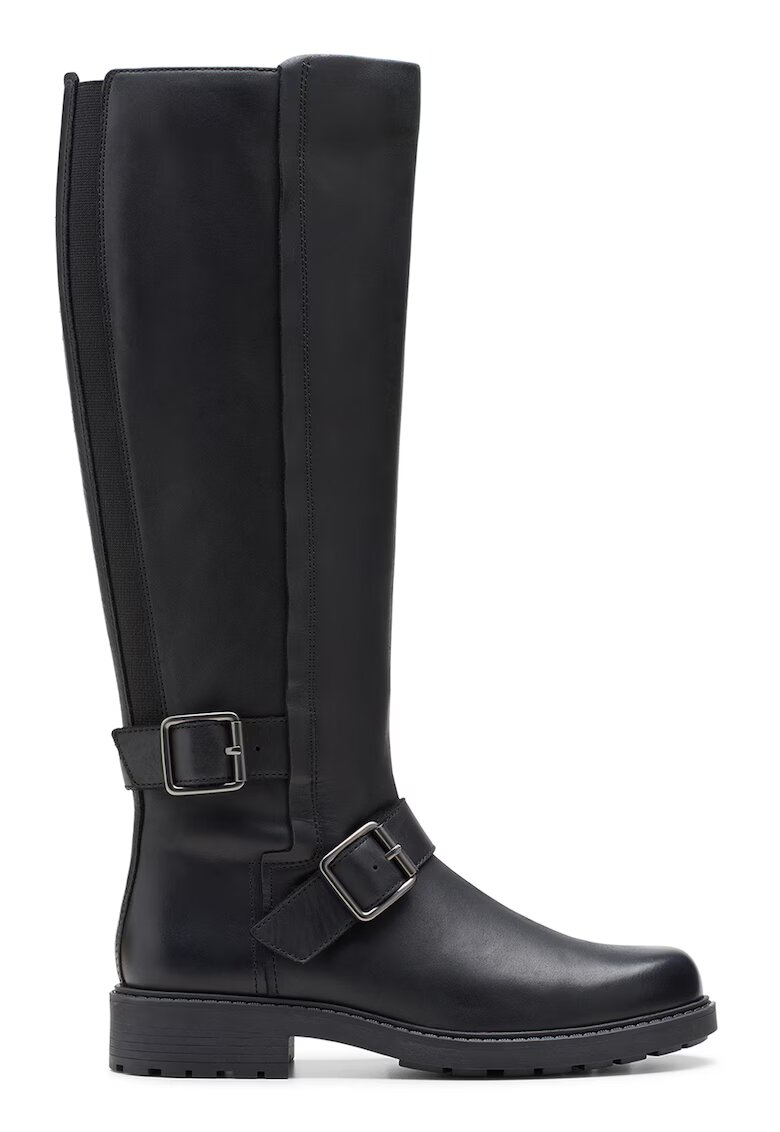 Clarks Cizme lungi de piele Orinoco 2 - Negru