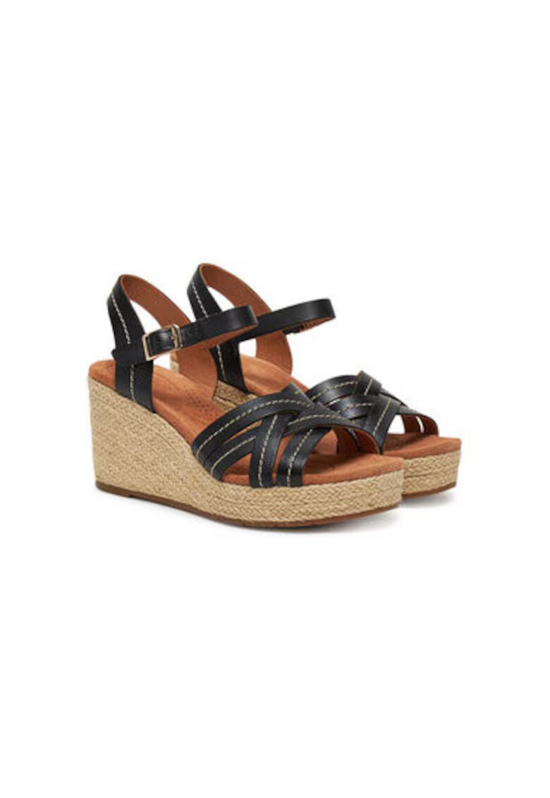 Clarks Espadrile dama 26181462 - Piele naturala - Negru