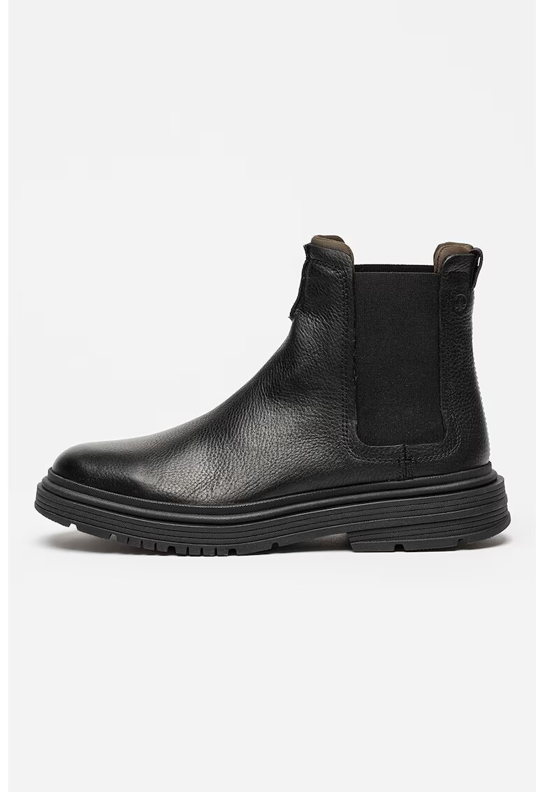 Clarks Ghete Chelasea de piele Badbury - Negru