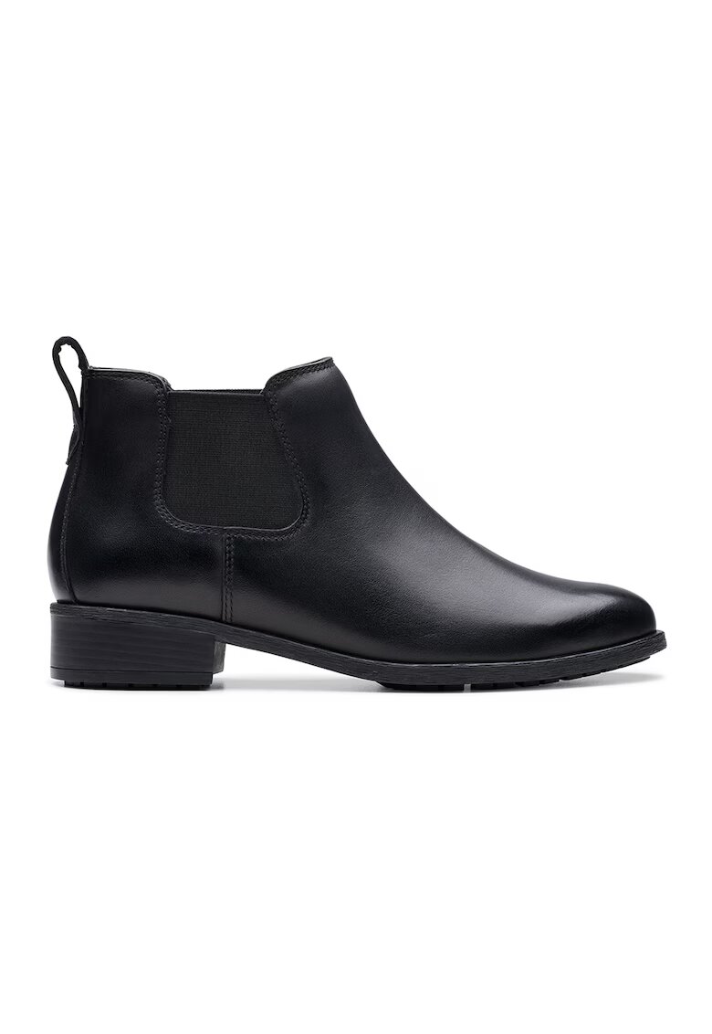 Clarks Ghete Chelsea de piele - Negru