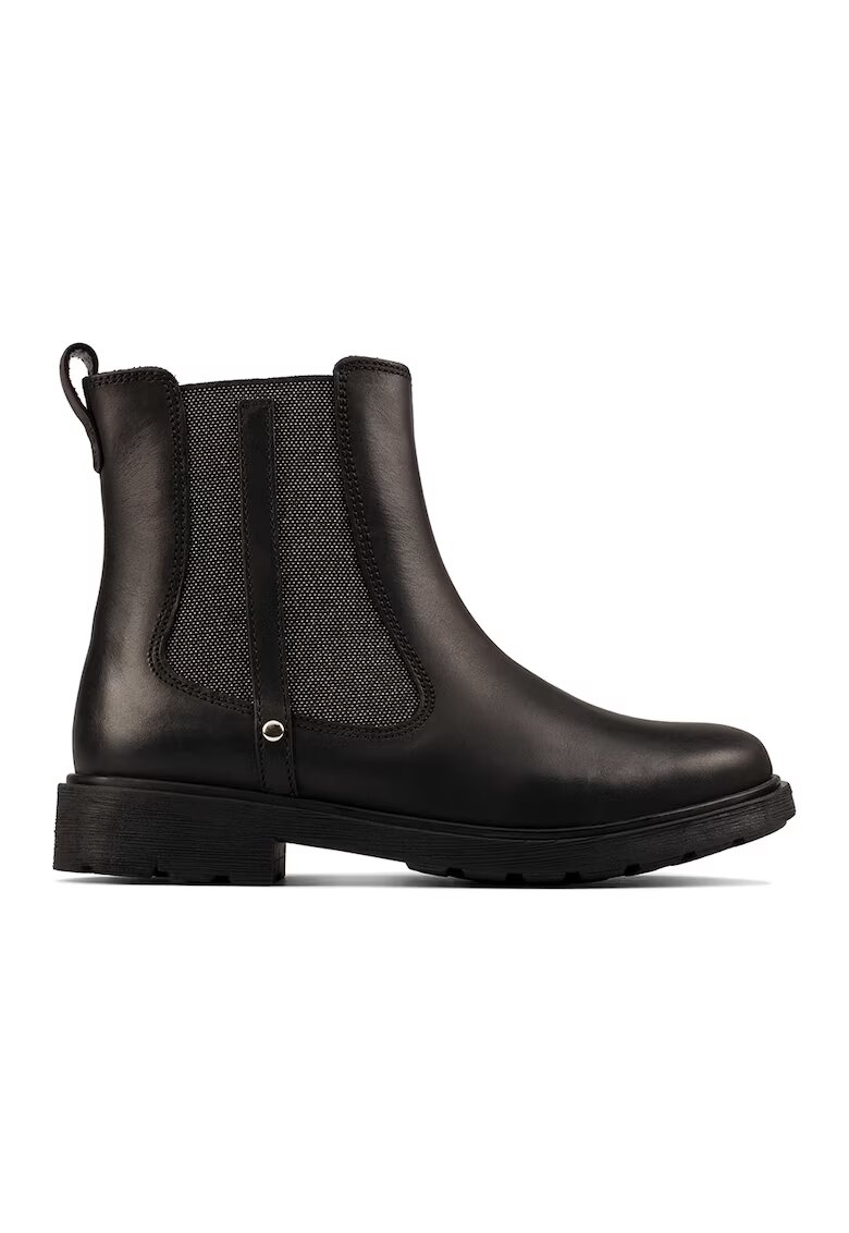 Clarks Ghete Chelsea din piele Astrol Orin - Negru