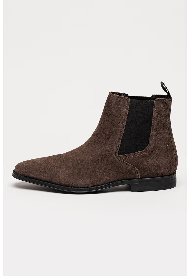 Clarks Ghete Chelsea din piele intoarsa Paulton Easy - Maro