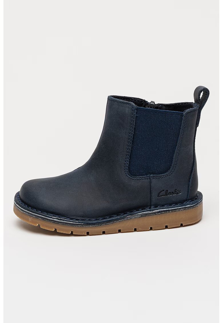 Clarks Ghete Chelsea din piele Joyful Sky - Bleumarin
