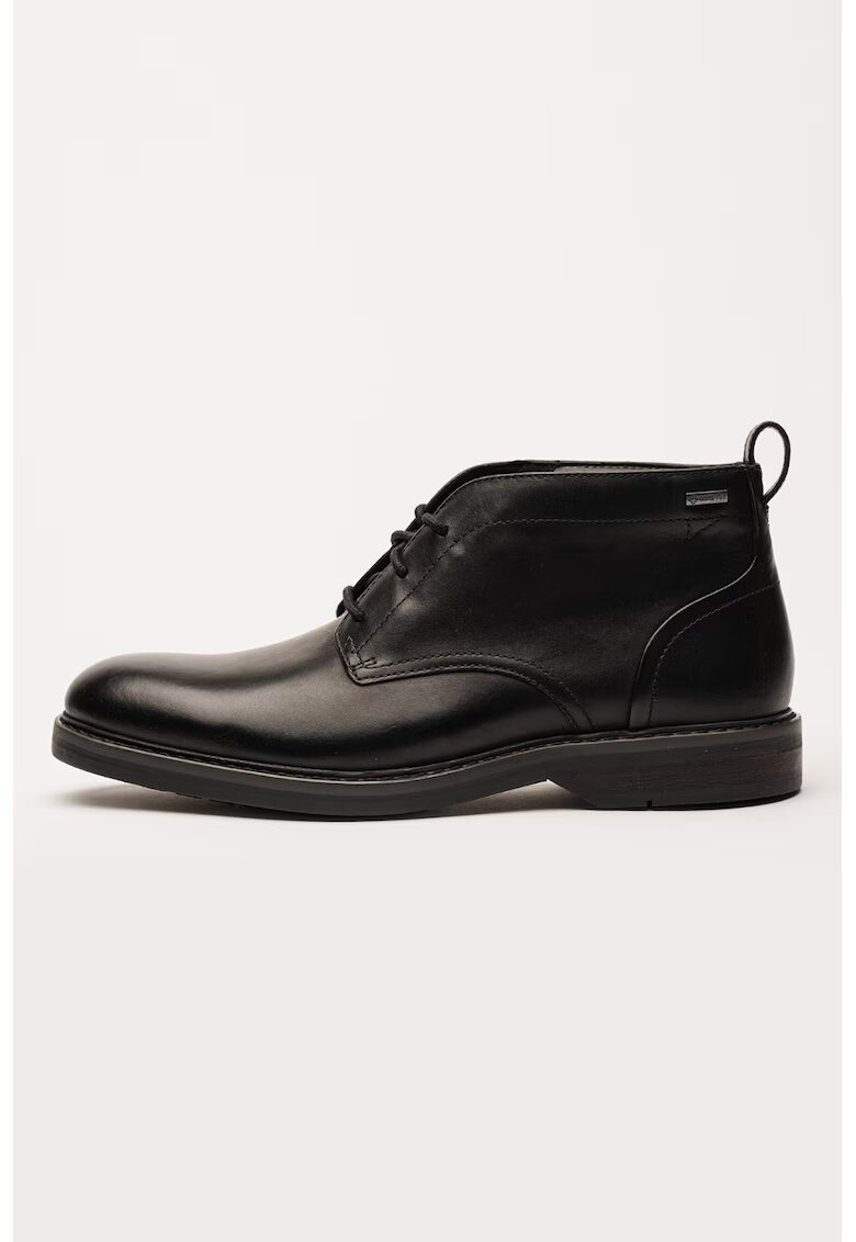 Clarks Ghete Chukka din piele Aldwin - Negru