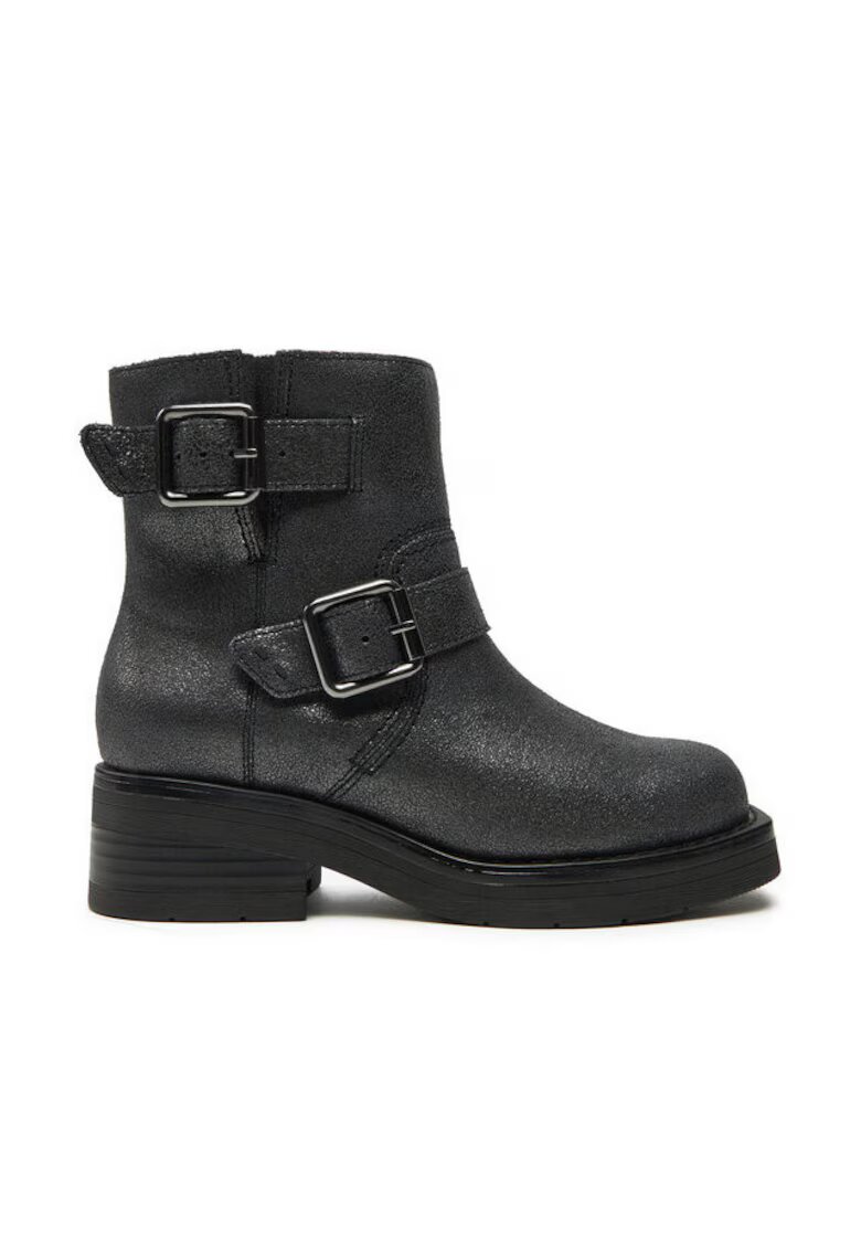 Clarks Ghete dama 304162381 - Piele naturala - Argintiu - Argintiu