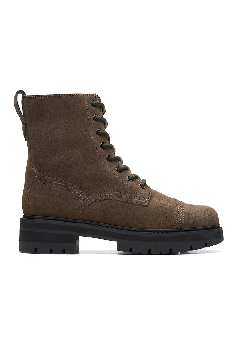 Clarks Ghete din piele intoarsa Orianna - Kaki