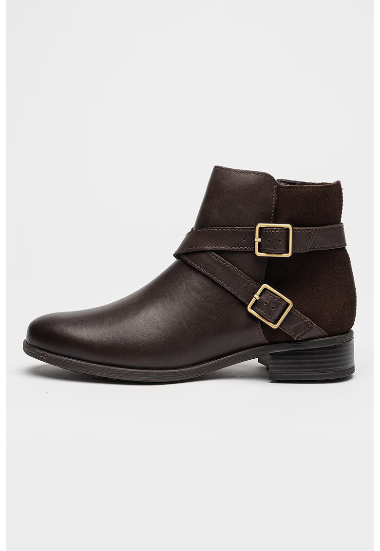 Clarks Ghete din piele si piele intoarsa Havisham - Maro
