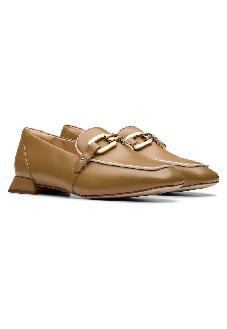 Clarks Mocasini dama 26181333 - Piele naturala - Maro