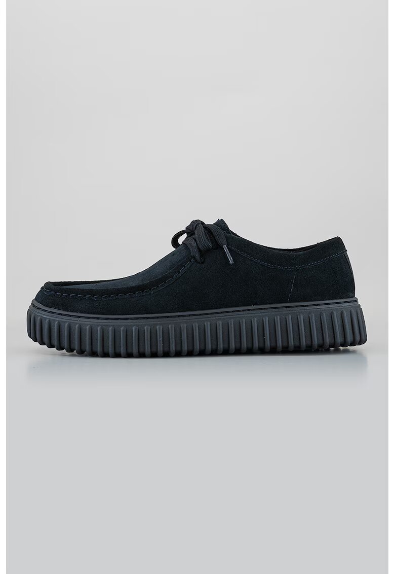 Clarks Pantofi chukka de panza cu garnitura de piele Torhill Lo - Negru