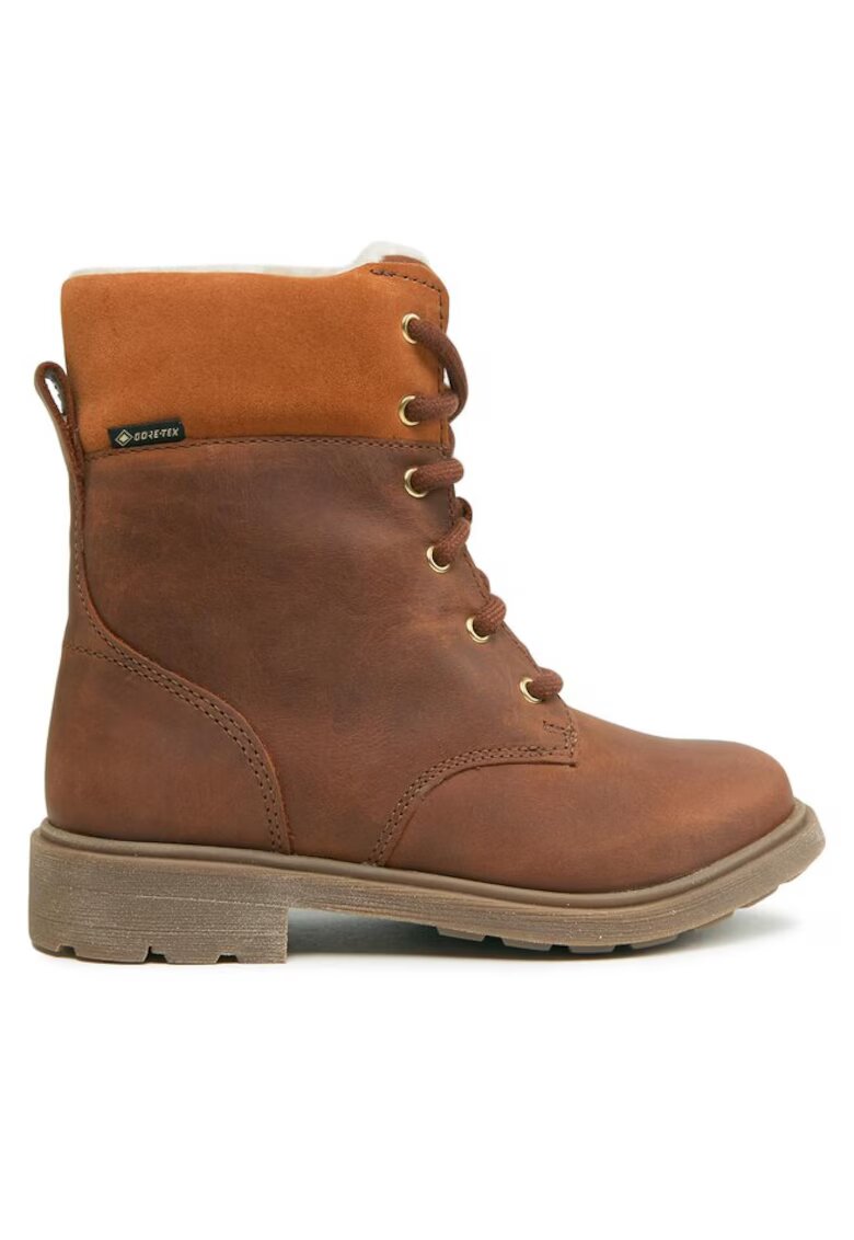 Clarks Pantofi copii 302915781 - Piele naturala/Piele nabuc - Maro