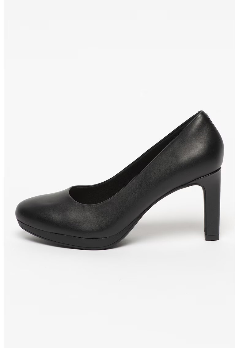 Clarks Pantofi de piele cu varf rotund Ambyr Joy