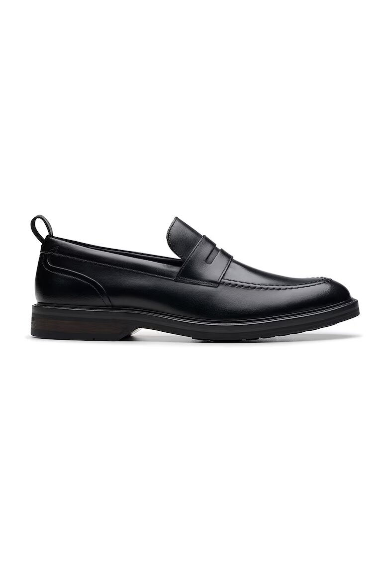 Clarks Pantofi loafer de piele Aldwin Step - Negru