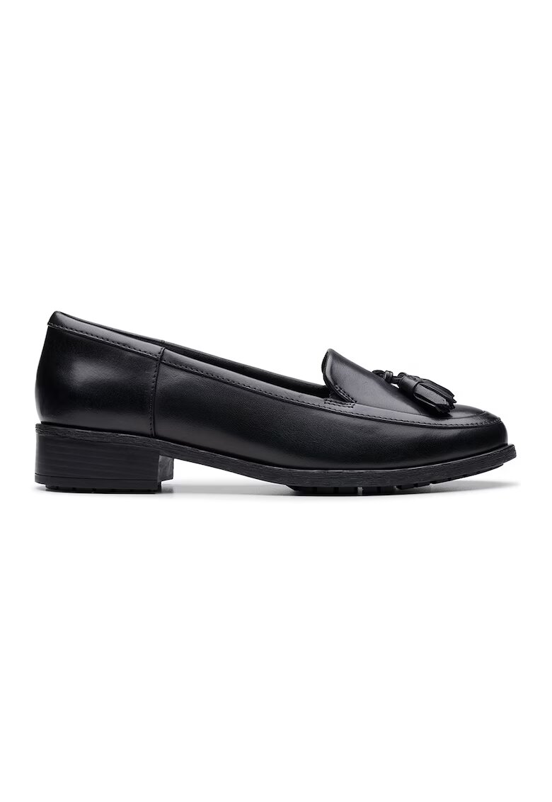 Clarks Pantofi loafer de piele cu canafi Edge - Negru