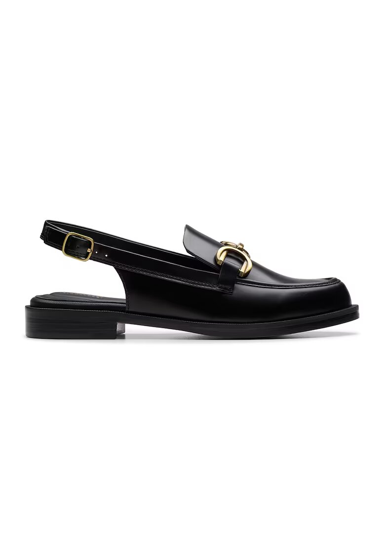 Clarks Pantofi loafer de piele - Negru