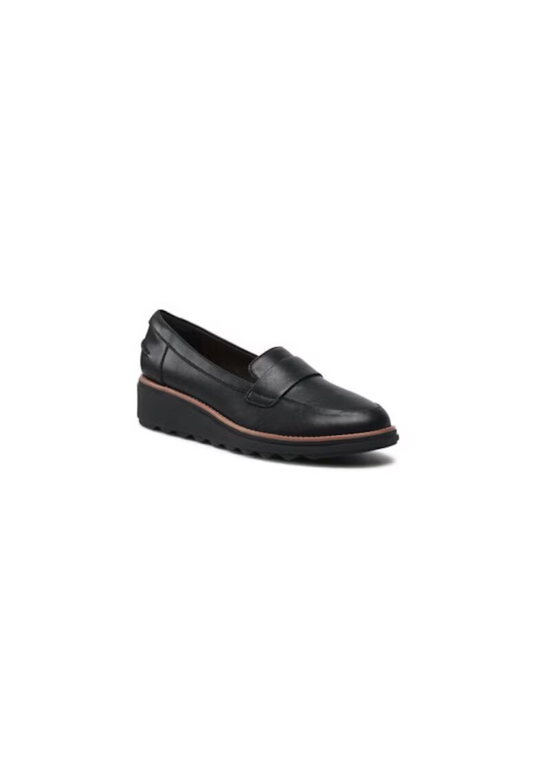 Clarks Pantofi loafer wedge de piele Sharon Gracie