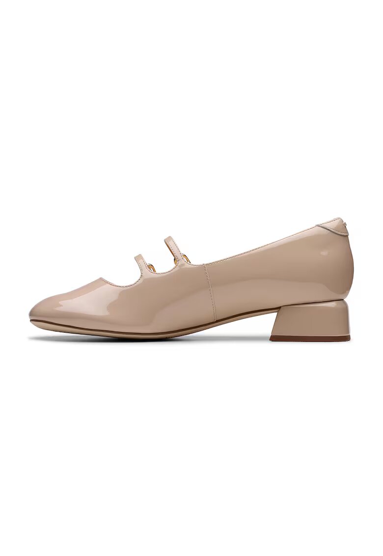 Clarks Pantofi Mary Jane de piele Daiss - Maro nisip