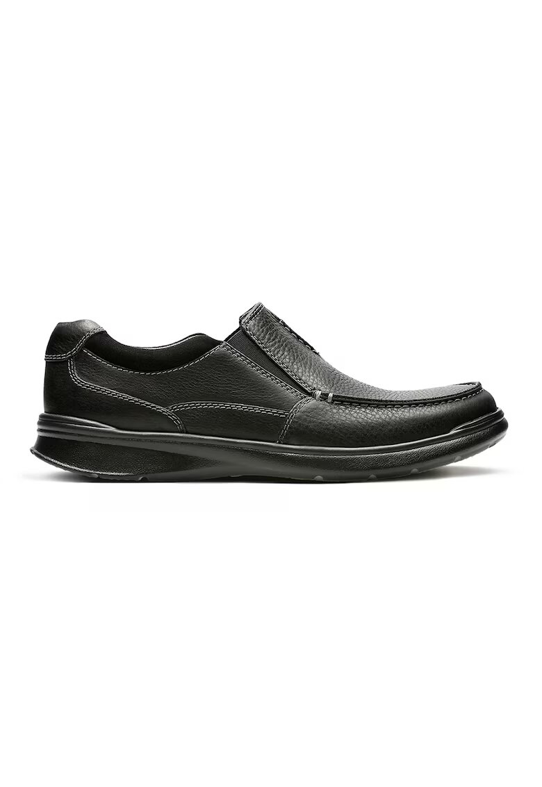 Clarks Pantofi slip on de piele Cotrell Free - Negru