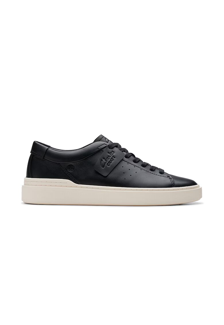 Clarks Pantofi sport de piele cu detalii perforate - Negru