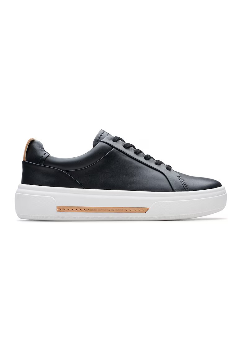 Clarks Pantofi sport de piele Hollyhock - Negru