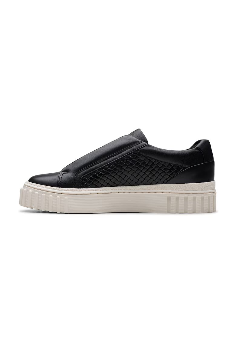 Clarks Pantofi sport din piele cu platforma - Negru