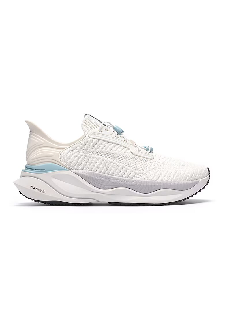 Clarks Pantofi sport Pace Rise low-cut - Alb fildes/Alb murdar