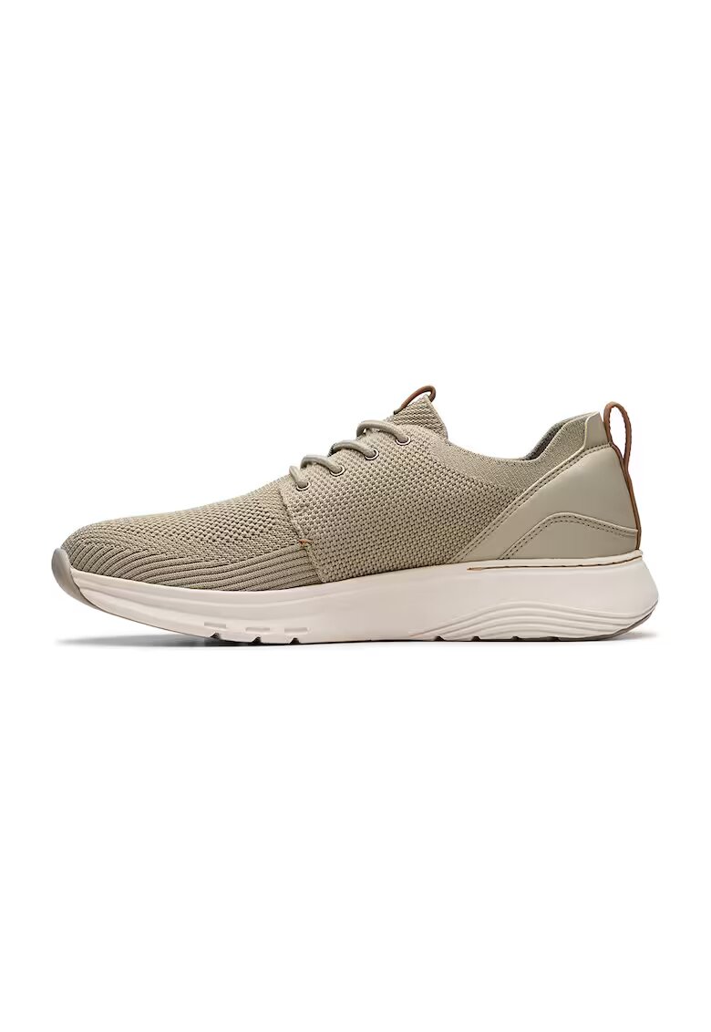 Clarks Pantofi sport slip-on din material textil Motion Trek - Maro taupe deschis