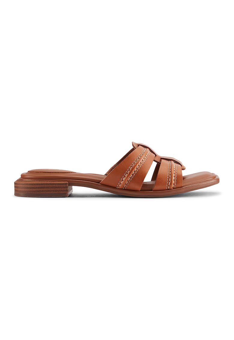 Clarks Papuci de piele Ariany - Maro