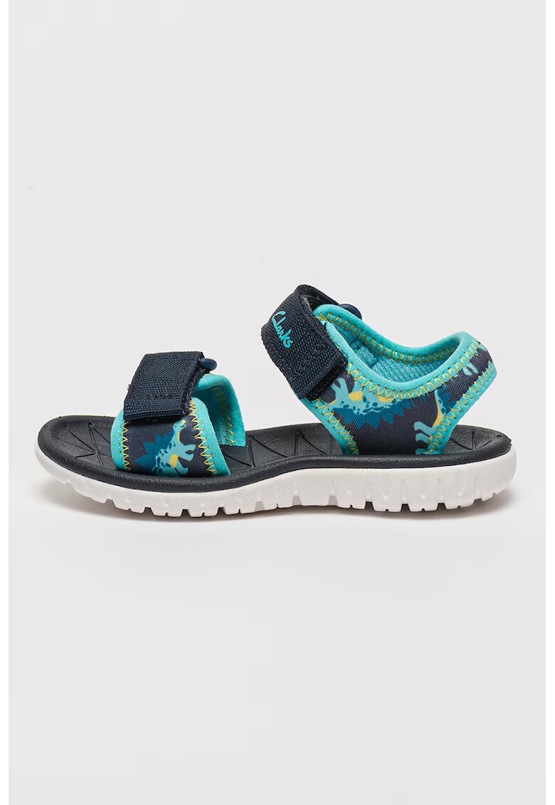 Clarks Sandale cu velcro Surfing - Turcoaz/Albastru ultramarin