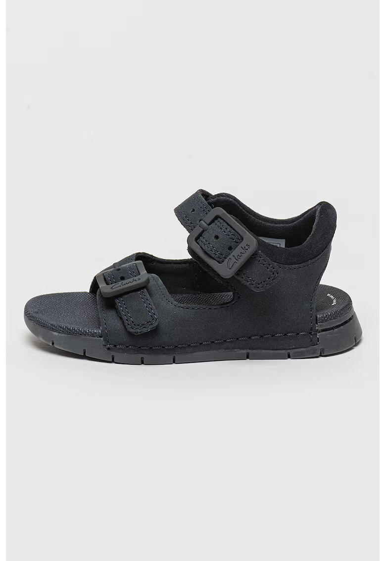 Clarks Sandale de piele cu catarama Baha - Albastru ultramarin