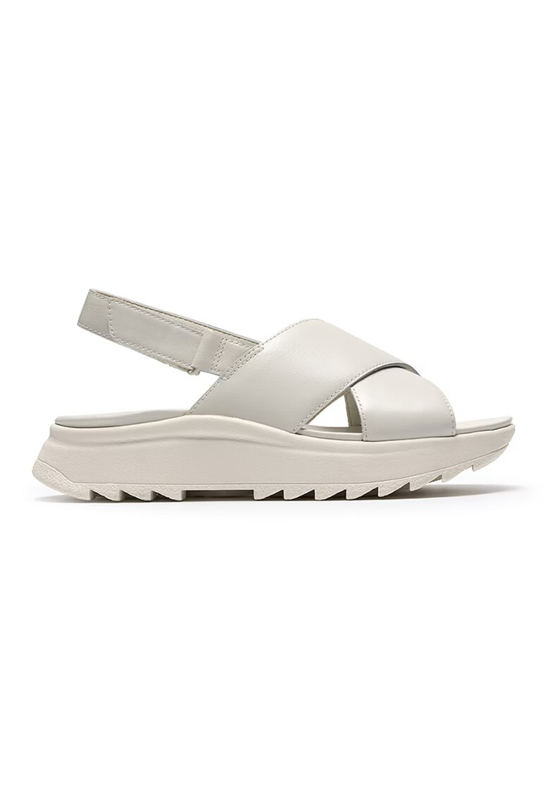 Clarks Sandale wedge cu barete incrucisate Dashlite - Alb