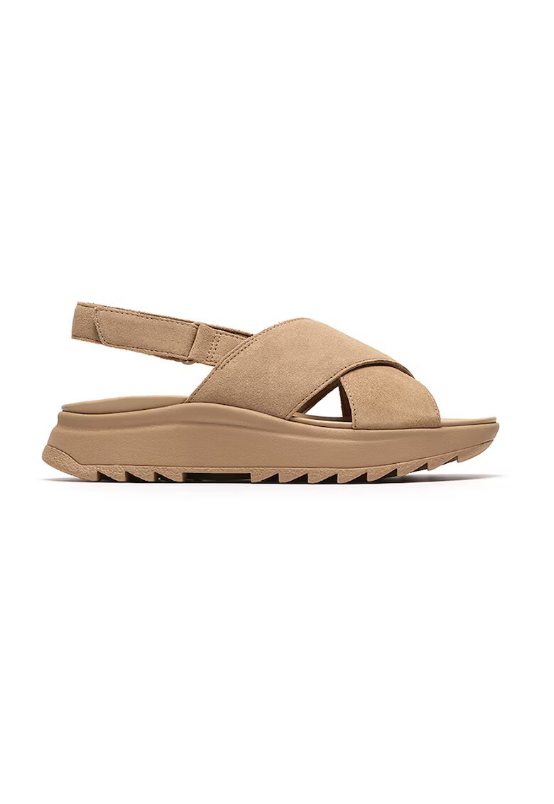 Clarks Sandale wedge cu barete incrucisate Dashlite - Portocaliu persan