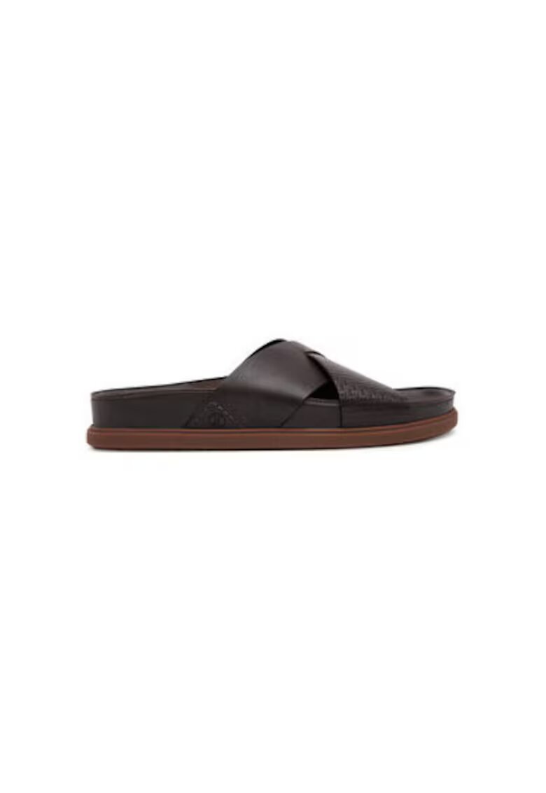 Clarks Slapi barbati 26180888 - Piele naturala - Maro - Maro