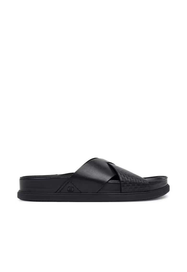 Clarks Slapi barbati 26181382 - Piele naturala - Negru - Negru